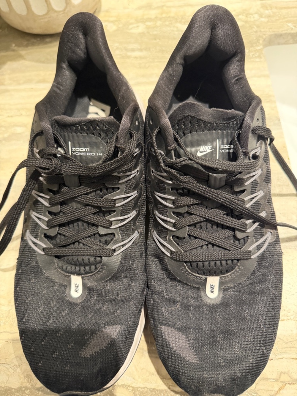 Nike Black and Gray Zoom Vomero 14 Running Shoes
